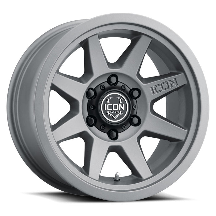 ICON ALLOYS REBOUND SLX CHARCOAL - 17 X 8.5 / 6 X 5.5 / 25MM / 5.75" BS