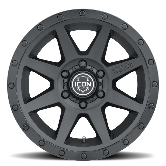 ICON Alloys Rebound Double Black 17 X 8.5 / 5 X 5 -6mm Offset 4.5" BS