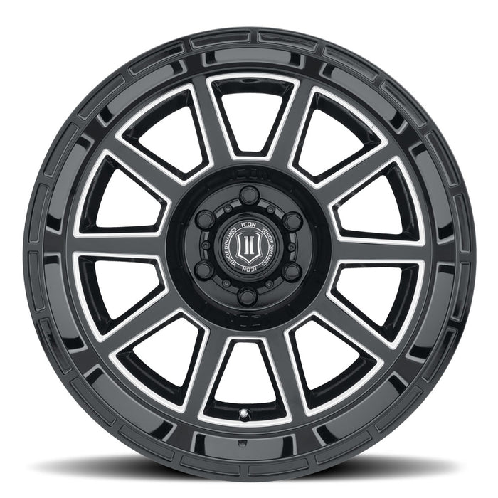 ICON ALLOYS RECOIL GLS BLK MIL WIN - 20 X 10 / 5 X 150 / -24 MM / 4.5" BS