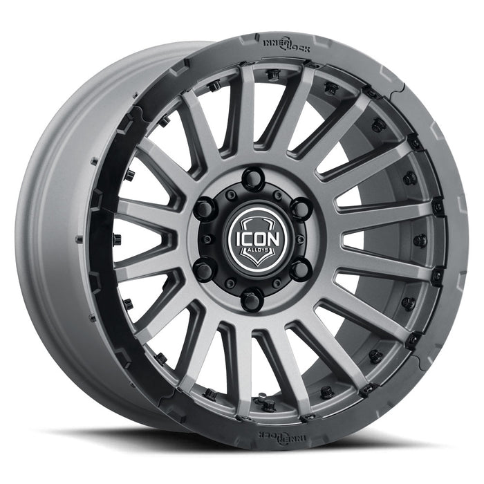ICON Alloys Recon Pro Charcoal 17 X 8.5 / 5 X 5 -6mm Offset 4.5" BS