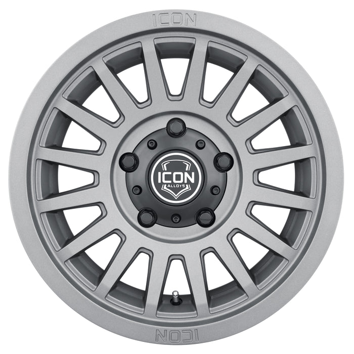 ICON Alloys Recon SLX Charcoal 17 X 8.5 / 6 X 135 6mm Offset 5" BS