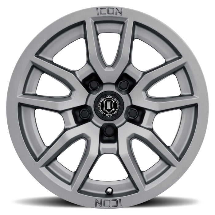 ICON ALLOYS VECTOR 5 TITANIUM -17 X 8.5 / 5 X 5" / -6MM / 4.5" BS