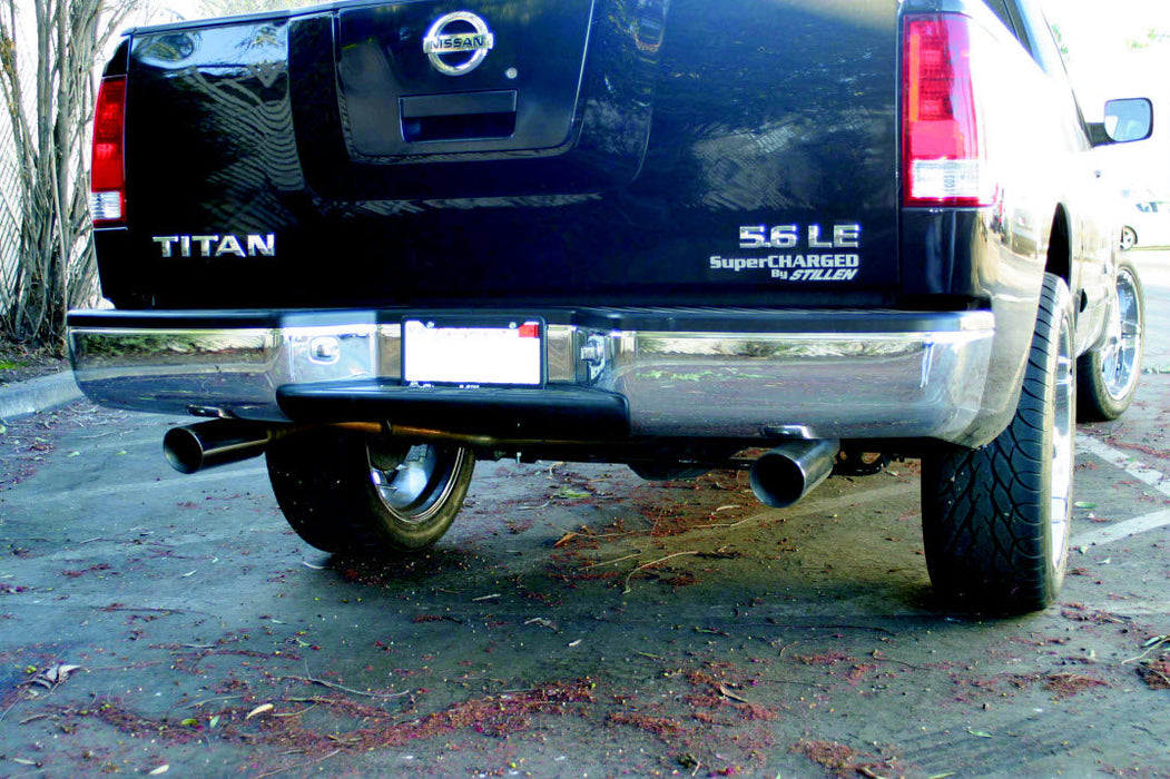 2004-2015 Nissan Titan Stainless Steel Cat-Back Exhaust System - Dual Rear Exit - 509557