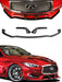 2017-2021 Infiniti Q60 Front Splitter & Winglets - KB11232