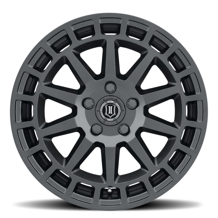 ICON ALLOYS JOURNEY SAT BLK - 17 X 8 / 5 X 100 / 38 MM / 6" BS