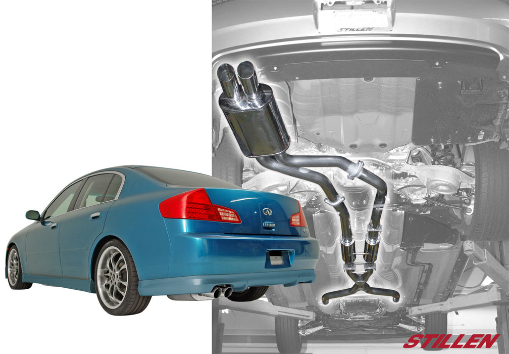 2003-2006 Infiniti G35 Sedan [Gen 2] STILLEN Stainless Steel Cat-Back Exhaust System - 504370